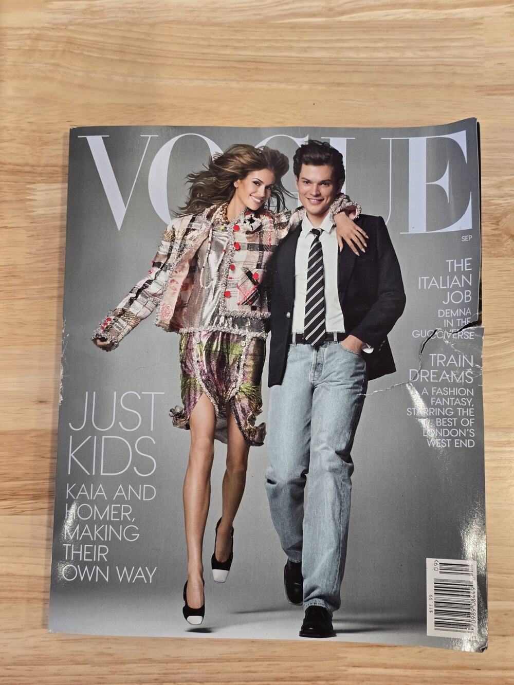 VOGUE Magazine September 2026 Kaia Gerber Homer Gere Cover